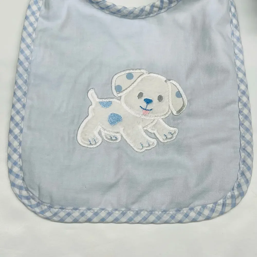 NWT 3 Marthas Puppy Bib & Blanket Set